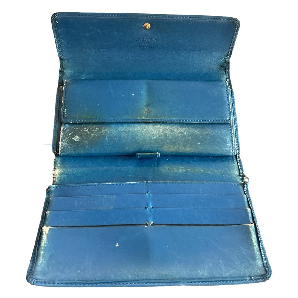Louis Vuitton Blue Epi Long Wallet - Picture 5 of 11